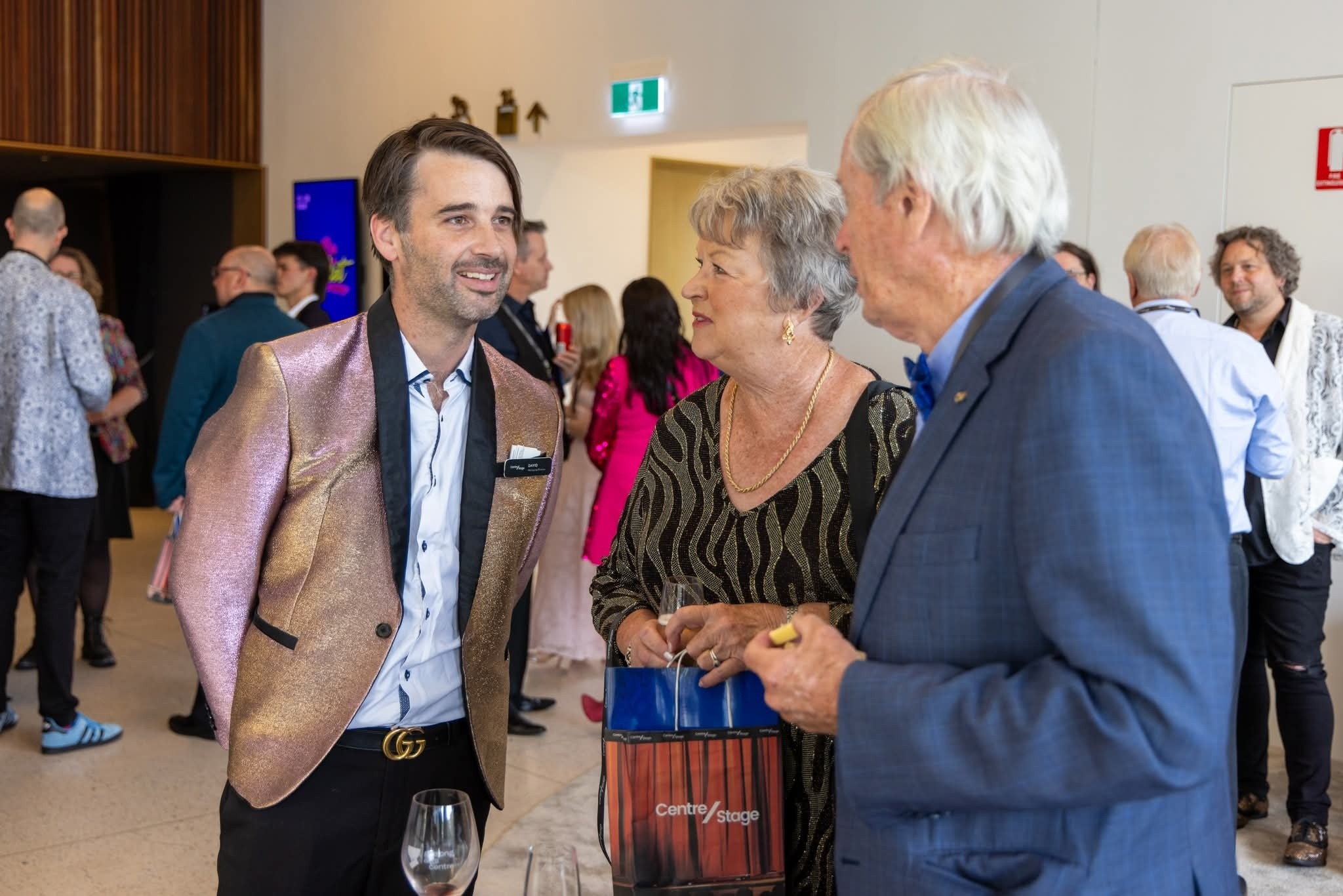 With CentreStage patrons after a performance